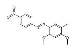 (2,4-dimethoxy-5-methylphenyl)-(4-nitrophenyl)diazene结构式