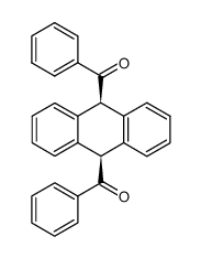 cis-9.10-dibenzoyl-9.10-dihydro-anthracene结构式