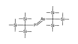 (E)-2,2,7,7-tetramethyl-3,3,6,6-tetrakis(trimethylsilyl)-4-phospha-5-arsa-2,7-disilaoct-4-ene结构式
