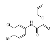 prop-2-enyl 2-(4-bromo-3-chloroanilino)-2-oxoacetate结构式