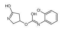 (5-oxopyrrolidin-3-yl) N-(2-chlorophenyl)carbamate结构式