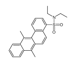 N,N-diethyl-7,12-dimethylbenzo[a]anthracene-4-sulfonamide结构式