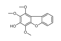 1,2,4-trimethoxydibenzofuran-3-ol Structure