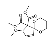 2-Methoxy-6,10-dioxa-spiro[4.5]dec-3-ene-1,1-dicarboxylic acid dimethyl ester Structure