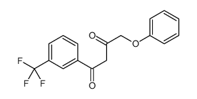 4-phenoxy-1-[3-(trifluoromethyl)phenyl]butane-1,3-dione结构式