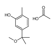 acetic acid,5-(2-methoxypropan-2-yl)-2-methylphenol Structure