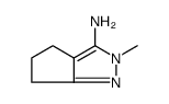 2-METHYL-2,4,5,6-TETRAHYDROCYCLOPENTA[C]PYRAZOL-3-AMINE Structure