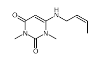 6-(but-2-enylamino)-1,3-dimethylpyrimidine-2,4-dione Structure