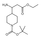1-BOC-4-(1-AMINO-2-ETHOXYCARBONYLETHYL)PIPERIDINE Structure
