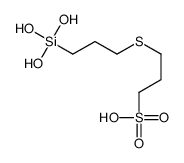 3-(3-trihydroxysilylpropylsulfanyl)propane-1-sulfonic acid Structure