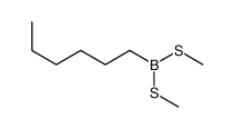 hexyl-bis(methylsulfanyl)borane Structure