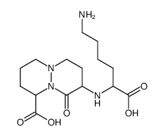 8-(5-amino-1-carboxypentylamino)-octahydro-9-oxopyridazo[1,2-a]pyridazine-1-carboxylic acid Structure