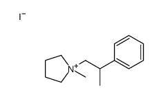1-methyl-1-(2-phenylpropyl)pyrrolidin-1-ium,iodide Structure