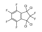 1,1,3,3-tetrachloro-2,2,4,5,6,7-hexafluoroindene Structure