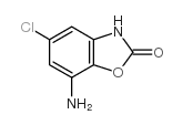 7-氨基-5-氯-2(3H)-benz噁唑酮结构式