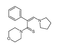 1-morpholin-4-yl-2-phenyl-3-pyrrolidin-1-ylprop-2-ene-1-thione Structure