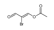 2-Propenal, 3-(acetyloxy)-2-bromo结构式