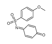 4-methoxy-N-(4-oxocyclohexa-2,5-dien-1-ylidene)benzenesulfonamide结构式