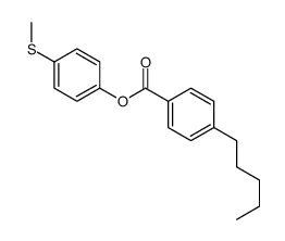 (4-methylsulfanylphenyl) 4-pentylbenzoate结构式