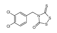 4-[(3,4-dichlorophenyl)methyl]-5-sulfanylidene-1,2,4-dithiazolidin-3-one Structure