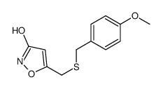 5-[(4-methoxyphenyl)methylsulfanylmethyl]-1,2-oxazol-3-one结构式