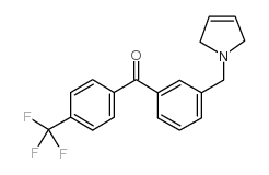 3-(3-PYRROLINOMETHYL)-4'-TRIFLUOROMETHYLBENZOPHENONE结构式