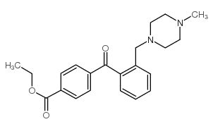 4'-CARBOETHOXY-2-(4-METHYLPIPERAZINOMETHYL) BENZOPHENONE结构式