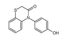 4-(4-hydroxyphenyl)-1,4-benzothiazin-3-one结构式