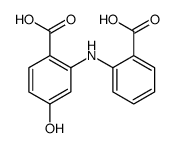 2-(2-carboxyanilino)-4-hydroxybenzoic acid结构式