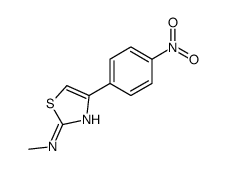 N-methyl-4-(4-nitrophenyl)-1,3-thiazol-2-amine结构式