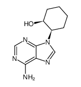 9-(cis-2-hydroxycyclohexyl)adenine Structure
