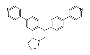 4-[4-[1-(4-pyridin-4-ylphenyl)-2-pyrrolidin-1-ylethyl]phenyl]pyridine Structure