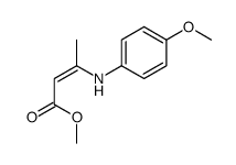 methyl 3-(4-methoxyanilino)but-2-enoate Structure