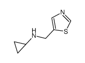 Cyclopropyl-thiazol-5-ylmethyl-amine结构式