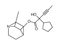 (2-methyl-1-azabicyclo[2.2.2]octan-3-yl) 2-cyclopentyl-2-hydroxypent-3-ynoate Structure