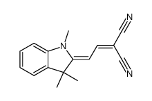 [2-(1,3,3-trimethyl-indolin-2-yliden)-ethylidene]-malononitrile Structure