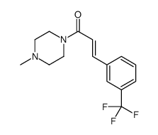 (E)-1-(4-methylpiperazin-1-yl)-3-[3-(trifluoromethyl)phenyl]prop-2-en-1-one结构式