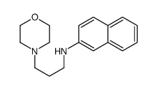 N-[3-(morpholino)propyl]naphthalen-2-amine structure