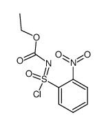 o-Nitro-benzol-(N-carbethoxy)-iminosulfonsaeurechlorid结构式