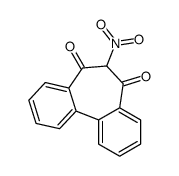6-nitro-5H-dibenzo[a,c]cycloheptene-5,7(6H)-dione结构式