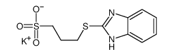 potassium 3-(1H-benzimidazol-2-ylthio)propanesulphonate structure