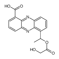 6-[1-(2-hydroxyacetyl)oxyethyl]phenazine-1-carboxylic acid结构式