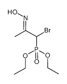 (1-bromo-2-(hydroxyimino)propyl)phosphonic acid diethyl ester Structure