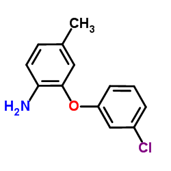 2-(3-Chlorophenoxy)-4-methylaniline Structure