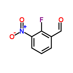 2-氟-3-硝基苯甲醛结构式