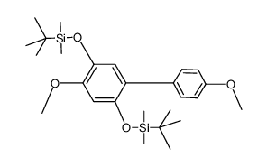 2,5-bis(tert-butyldimethylsilyloxy)-4,4'-dimethoxybiphenyl Structure