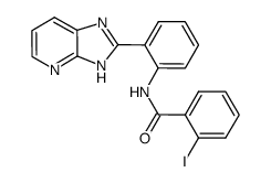 N-[2-(3H-imidazo[4,5-b]pyridin-2-yl)phenyl]-2-iodobenzamide结构式