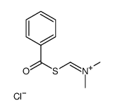 benzoylsulfanylmethylidene(dimethyl)azanium,chloride Structure