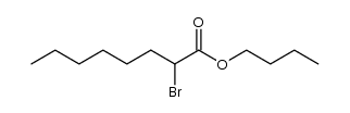 2-bromo-octanoic acid butyl ester Structure