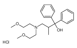 1,1-Diphenyl-2-methyl-3-(di-1-methoxyethyl)aminopropanol hydrochloride Structure